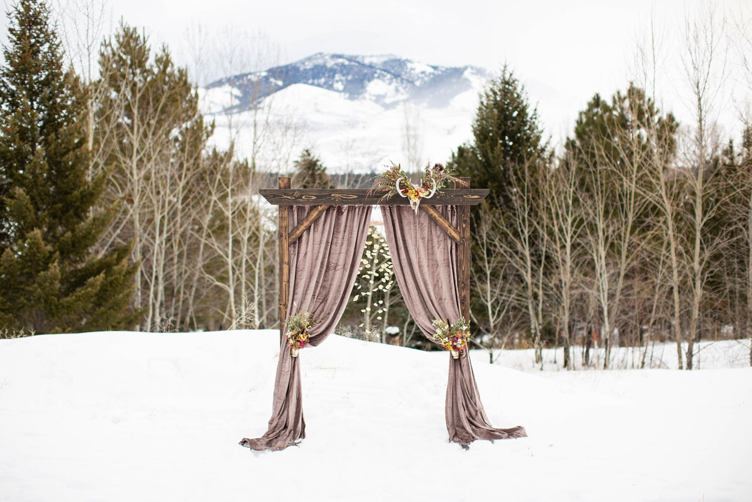 winter wedding montana